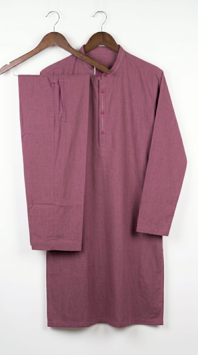 Embroidered Silk Kurta